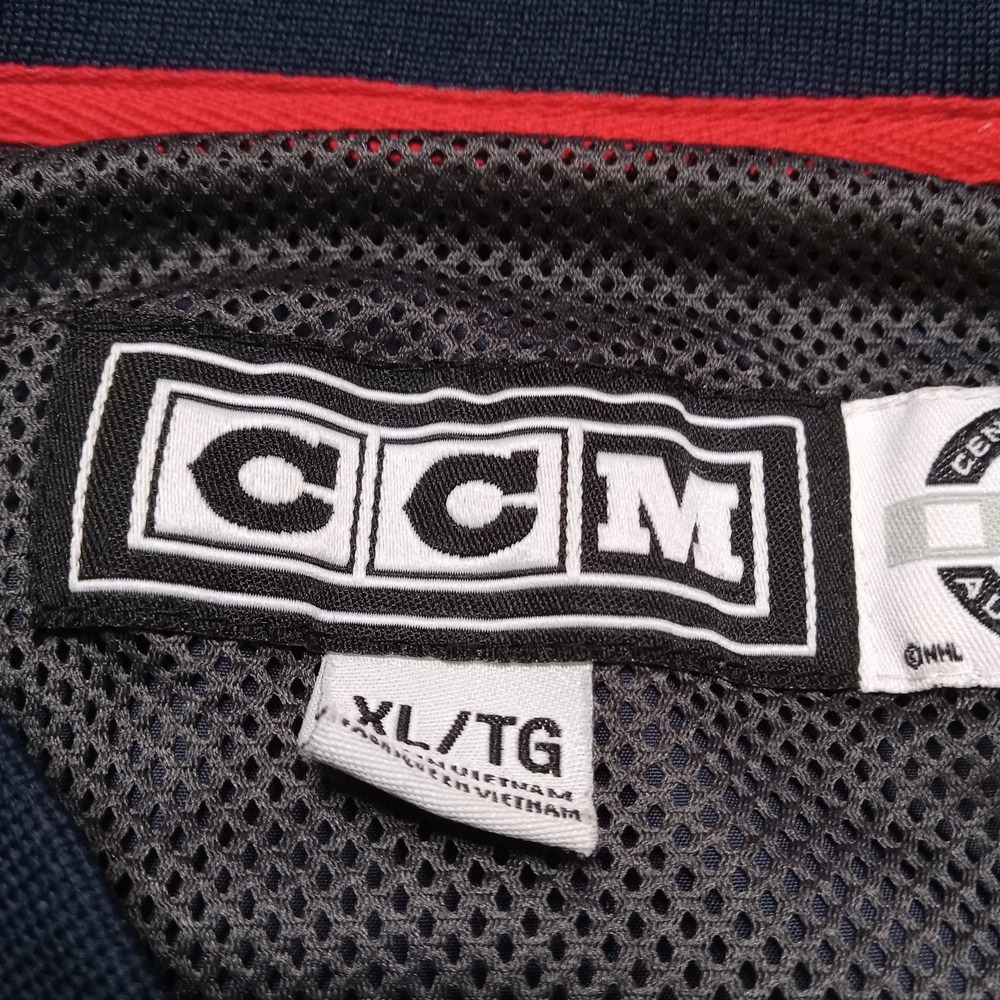 CCM Columbus Blue Jackets Long Sleeve Pullover Windbreaker Men's XL - Picture 3 of 8